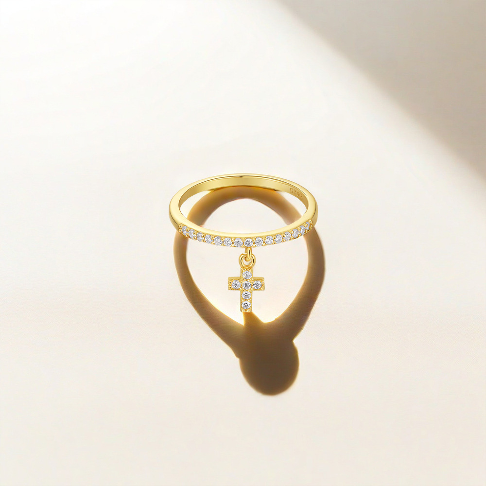 1g Weight Zircon Inlay Material Charm Rings, Rings Classification 7 Ring Size 1 Piece Quantity Wedding, Date, Engagement Occasion 925 Sterling Silver Material Cross, Star, Heart Shape Pattern All Seasons Season Women's Gender Inlay Design Simple Style Style Gold Color 925 Sterling Silver Zircon Cross Star Heart Shape Charm Rings Rings 925 Sterling Silver Rings 20