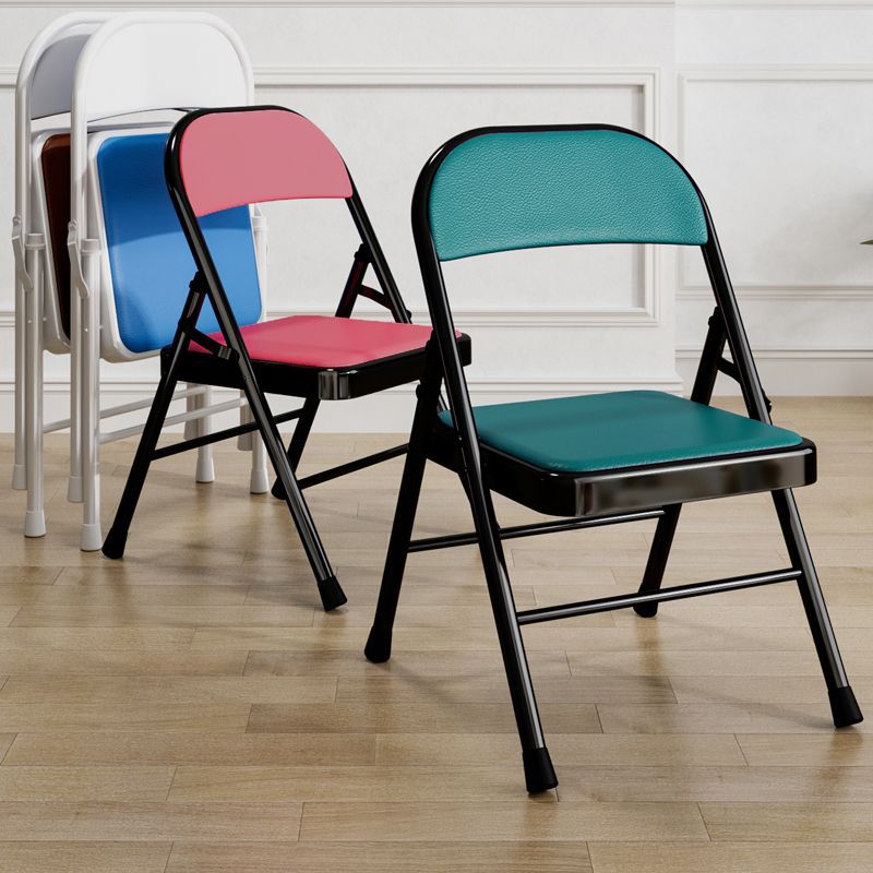 Hogar silla plegable taburete con respaldo simple silla de conferencia de oficina portátil silla de computadora silla de dormitorio silla de entrenamiento silla de comedor