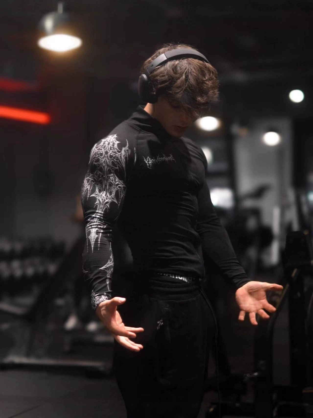 Breathedivinity's Popular Cross-border Autumn Fitness Long-sleeve Men's High-elasticity Tight-fitting Top With Half-zip 008_viptrois.com