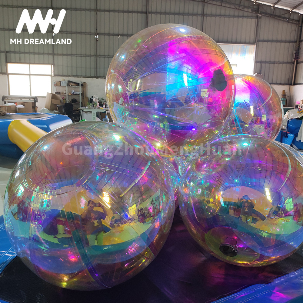 充气镜面球悬挂球酒吧舞台商城美陈展示广告镭射炫彩反光PVC气模