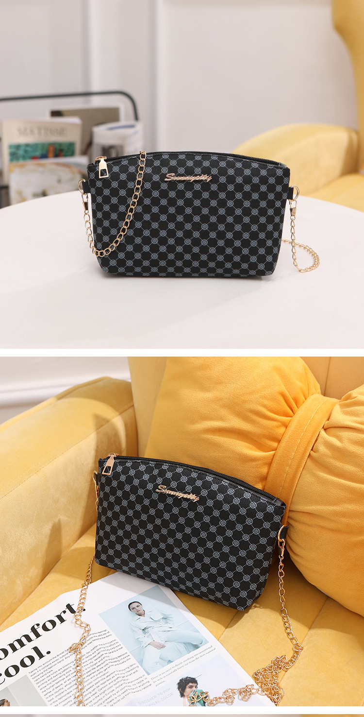 Women's Medium Pu Leather Printing Basic Vintage Style Zipper Crossbody Bag display picture 3