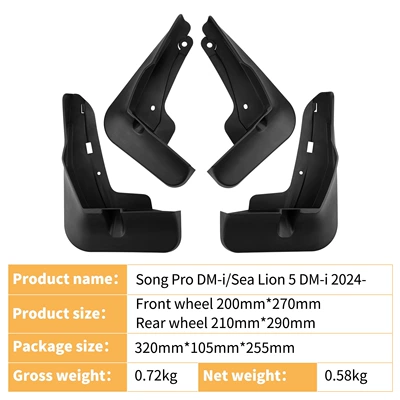 Suitable for Byd Song Mudguard