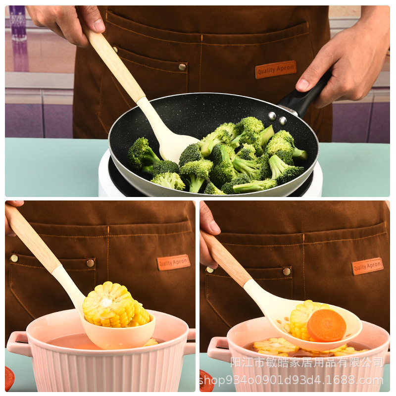 Kit de cocina de silicona doméstico de pesca de cocina de co