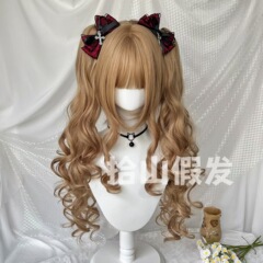 【ロココアフタヌーンティー】かつら女性カール古早Lolita虎口挟みツインテールドール感JK整トップ
