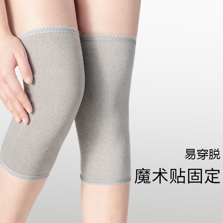 冷えた足を暖かく保つベルクロ膝パッド、高齢者向けエアコン、男女兼用の夏用厚手関節サイクリング膝パッド|undefined