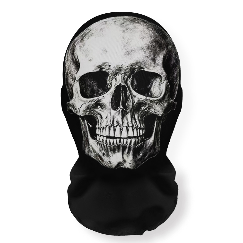Cross-border Halloween Skull Series props parodia máscaras cubierta de cabeza nuevos productos spot todo el rostro protector solar extraño