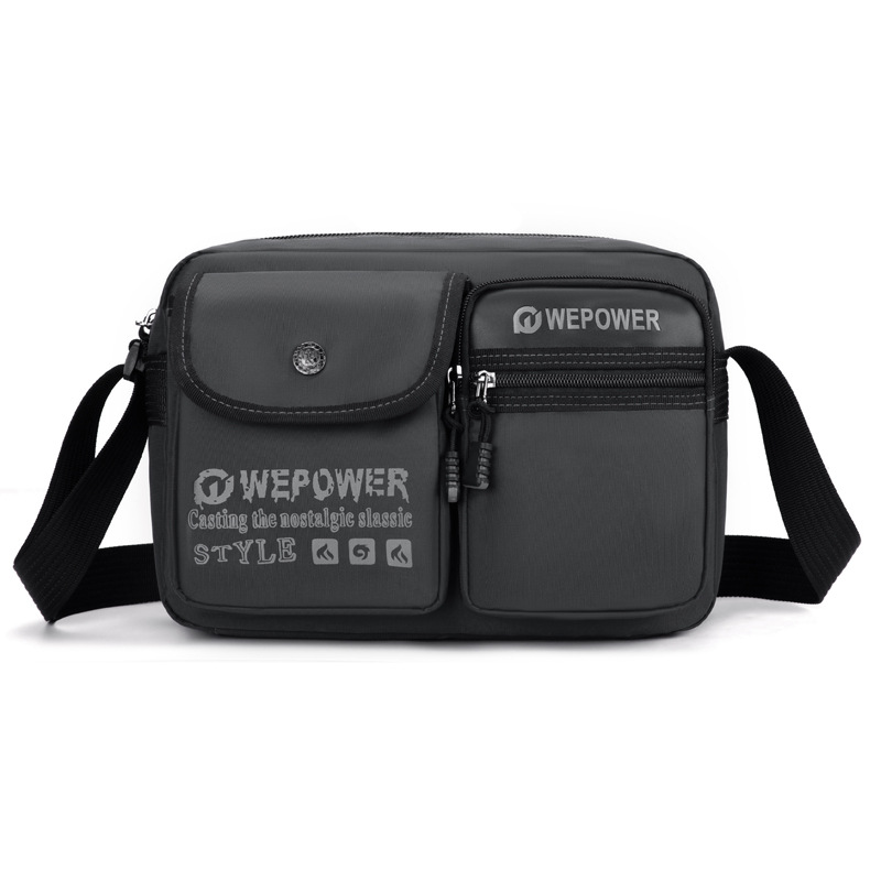 WEPOWER nueva moda multi-bolso de hombro casual bolso de bolsillo multi-bolso de viaje de viaje de viaje ultra ligero bolso de tramo inclinado