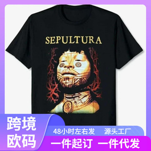 2024 Vintage Men's T Shirt Cotton SEPULTURA ROOTS 30 YEARS