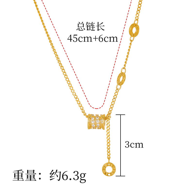 Luz de lujo pequeña cintura simple collar pulsera moda ZIRCON joyería aleación de cobre temperamento ins estilo todo partido diseño sentido