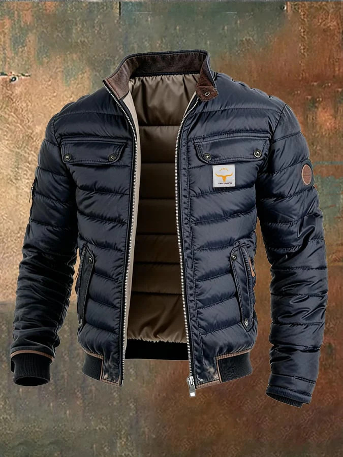 Europa y los Estados Unidos de la nueva explosión de ropa de hombre invierno chaqueta de invierno con chaqueta con capuchón gruesa