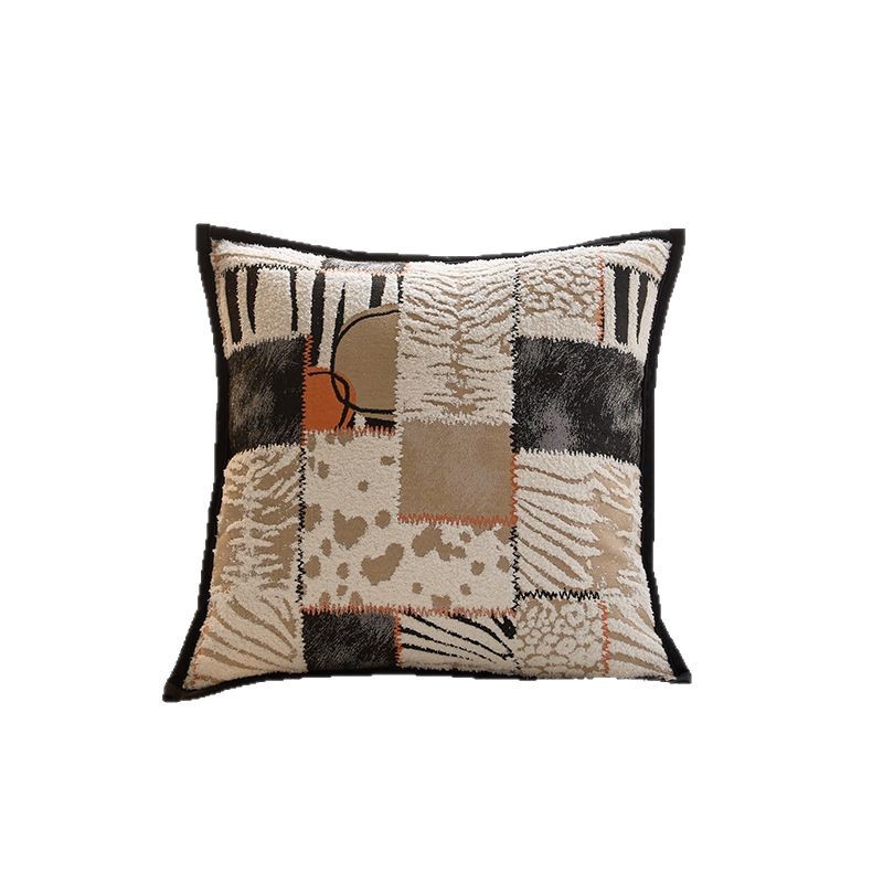 Ins ondas de punto línea abraza almohada cubierta dormitorio sofá sala de estar cubierta de almohada cuadrada moderna simple cojín desmontable