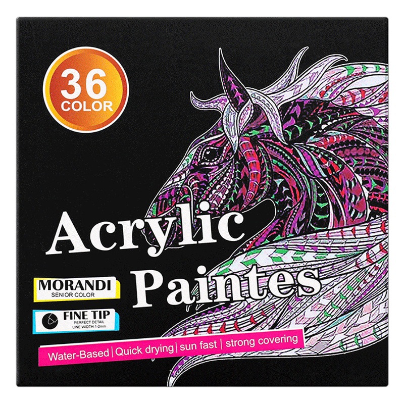 Acrílico marcador prensa estilo apilable acuarela pluma 36 colores a prueba de agua no se desvanece Morandi arte pintura pluma