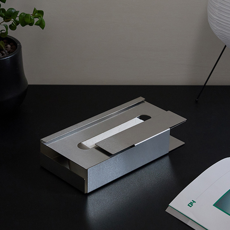 雲物生活横顔ステンレスティッシュケース304食用級引き出し箱シンプルオープンデザイン抽出