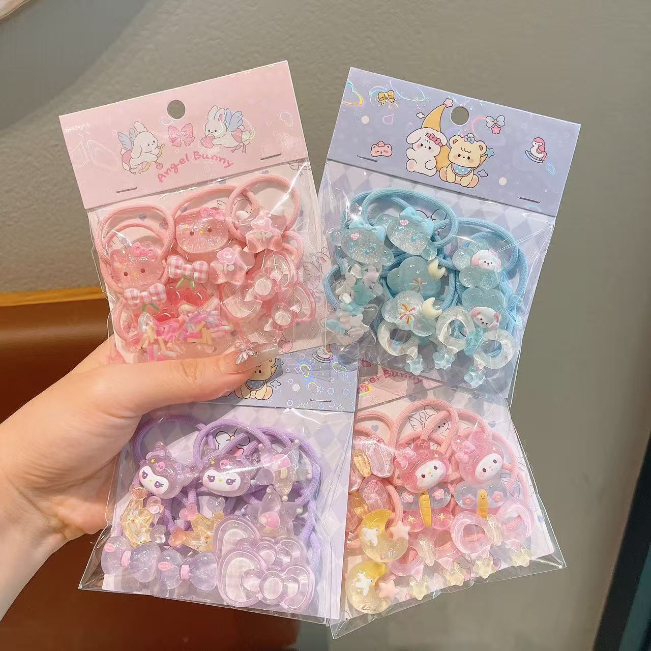 Cute children's harmless cartoon hair rope