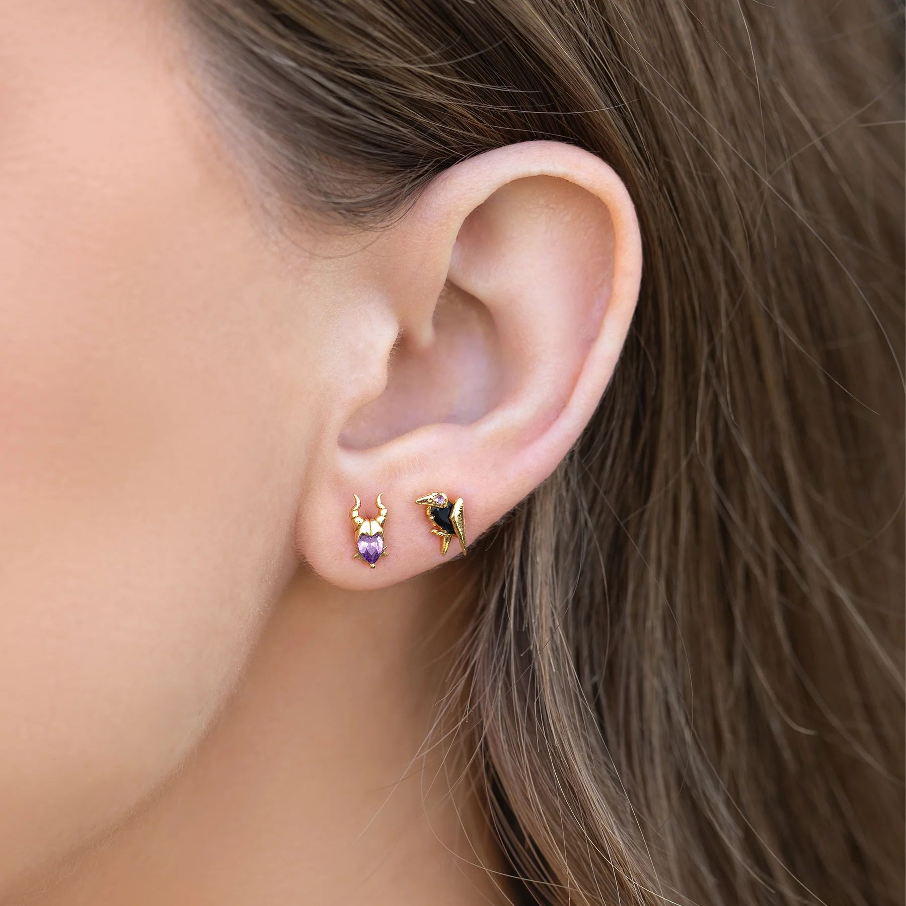 9g Weight Copper Ear Needle Material Ear Studs Classification 1 Pair Quantity Party, Street Occasion Copper Material Cartoon Pattern Women's Gender Cute, Classic Style Style 1 Pair Cute Classic Style Cartoon Copper Copper Earrings 6