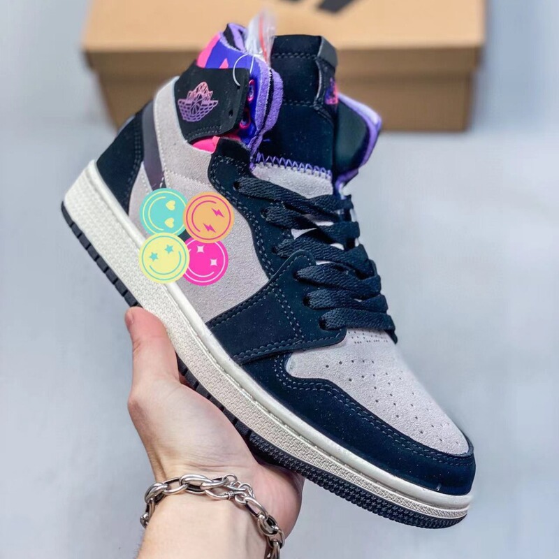 Putian Shoes Aj1 Leather High-Top Basketball Shoes Lightweight Cushioning College Style Wear-Resistant Breathable Sneakers Men's and Women's Sports Shoes