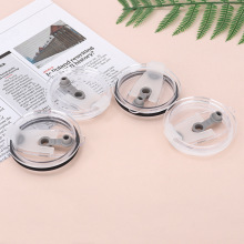 透明吸管杯盖保冷冰霸杯盖密封防漏汽车杯盖翻盖硅胶吸管口杯盖