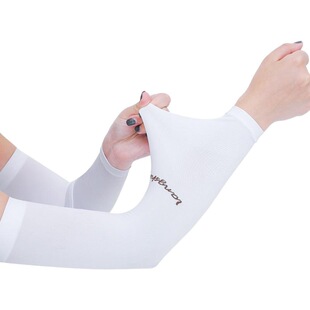 Langsha Ice Sleeve Ice Silk Sun Protection Sleeve Women's Summer Ice Cool Outdoor Riding Driving Gloves Arm UV Protection Sleeve