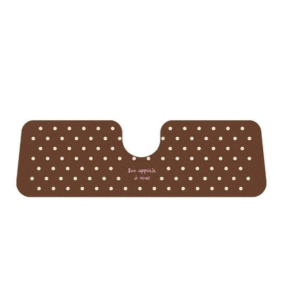 dot pattern car floor mats, Avtomobil döşəmə paspasları - dark-brown-polka-dot-one-piece-rear-seat-50135cm1969-5315