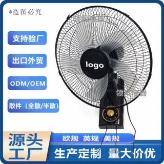 16寸可遥控电壁扇  电风扇铁网塑料叶 左右摇头 出口外贸跨境贸易