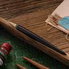 Brass calligraphy sandalwood for elementary school students, bronze gel pen, wholesale, Birthday gift