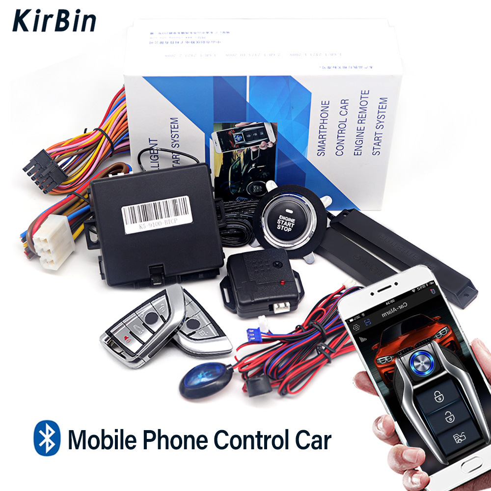 [Exclusively For Foreign Trade]Universal One-button Start Modified Keyless Entry Mobile Phone Car Control System Remote Start