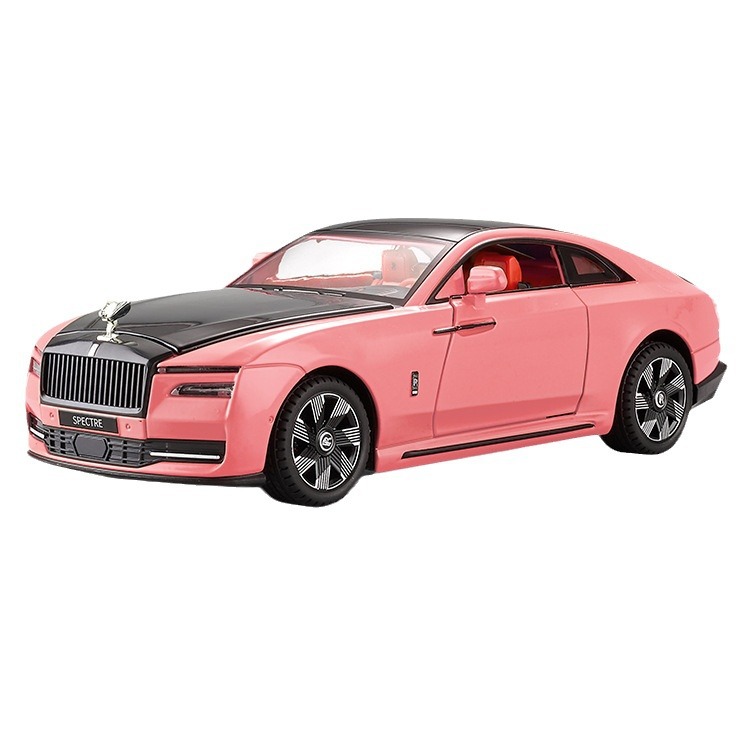 Coche de aleación Flash 1:24, colección de luces con suspensión de cuatro ruedas, Boutique, adorno de moda, juguete Douyin, modelo de coche superventas