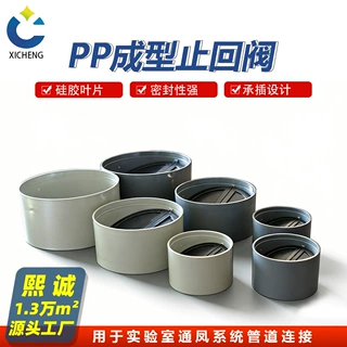 熙诚PP风管止回阀 250逆止阀160圆形止逆阀 烟道防味阀200防逆流
