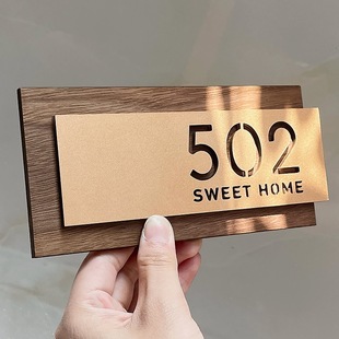 Acrylic Door Number Plate, Home Style, Accessible Luxury, Creative Stylish, Customized Signage, Hotel Box Dormitory