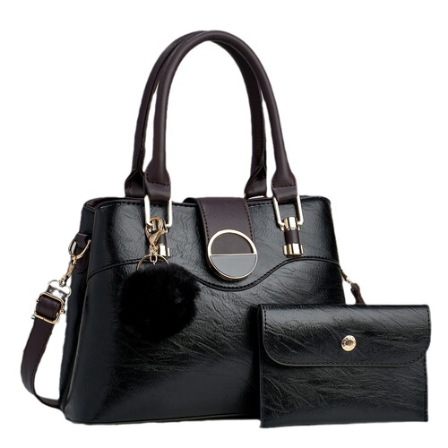  new retro material cross-border splicing mother-in-law bag simple solid color large capacity single shoulder handheld women's bag texture bag