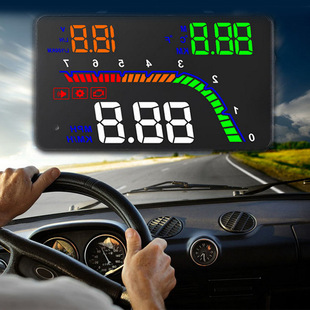 4Ӣ��HUḐ�^�@ʾ�� OBD2��܇ͶӰ�x ���پ����ͺ��\�� T100