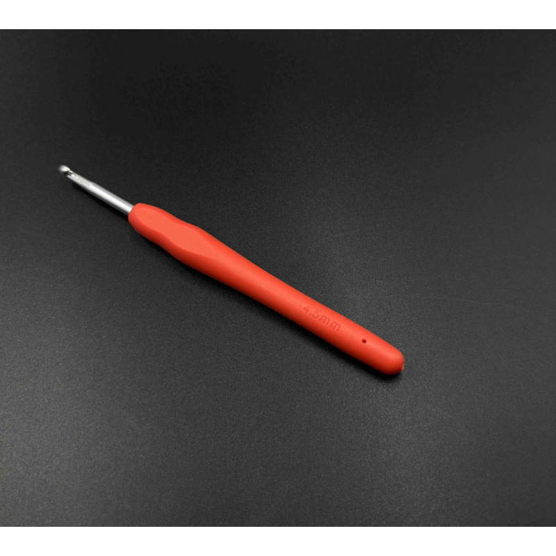 Juego de Agujas de Ganchillo de Aluminio con Mango de Plástico para Tejer Suéteres