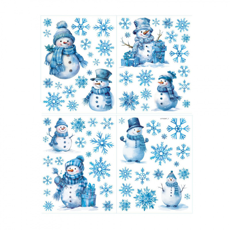 クロスボーダーの壁はクリスマスの窓を貼って祝日のpvcの雪のステッカーを貼って装飾を貼って漫画の雪だるまの子供の部屋の壁を貼って貼ります。|undefined