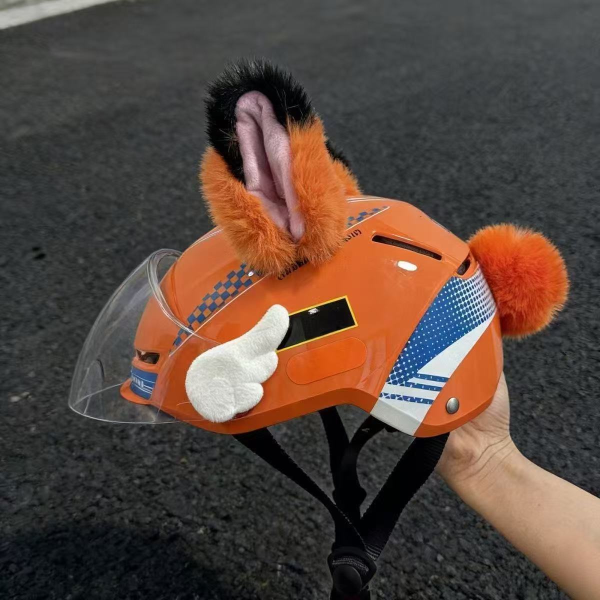 3D Cat and Rabbit Ears Cute Children's Accessories for Delivery Equipment, Motorcycle Full/Half Helmets, Ski and Electric Helmet Decoration