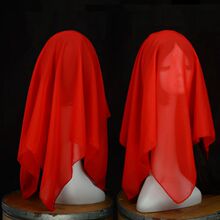 九儿舞蹈丝巾考级手帕红色纱巾盖头秧歌手绢古典舞一抹红雪纺方巾