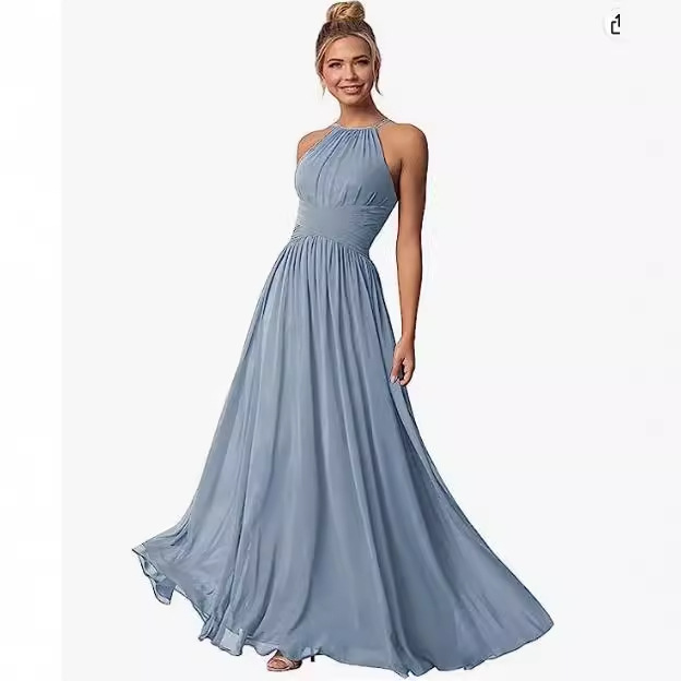 Evening Dress 2026 New Style Sexy Fishtail Bodycon Simple Satin Ball Gown Performance Dress Host Evening Dress Wholesale