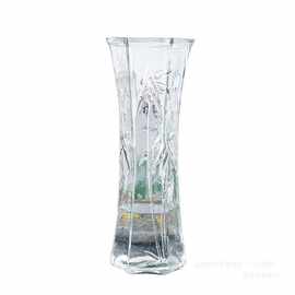 大号花瓶玻璃透明客厅摆件大口径养花瓶水培富贵竹加厚转运竹直营