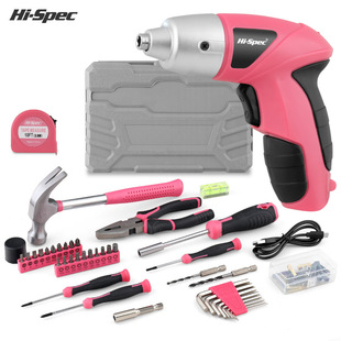 Hi-Spec 42-piece household tool suit 3.6V lithium battery electric screwdriver pliers multi-function tool