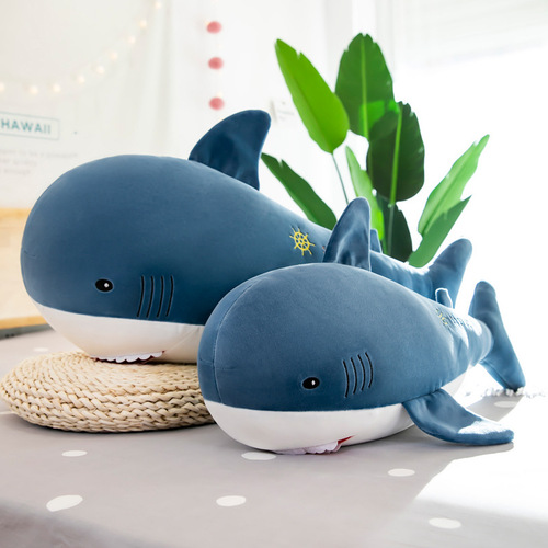  New Creative Toy Cute Shark Plush Toy Bedroom Sofa Decor Shark Pillow Stuffed Animal Wholesale