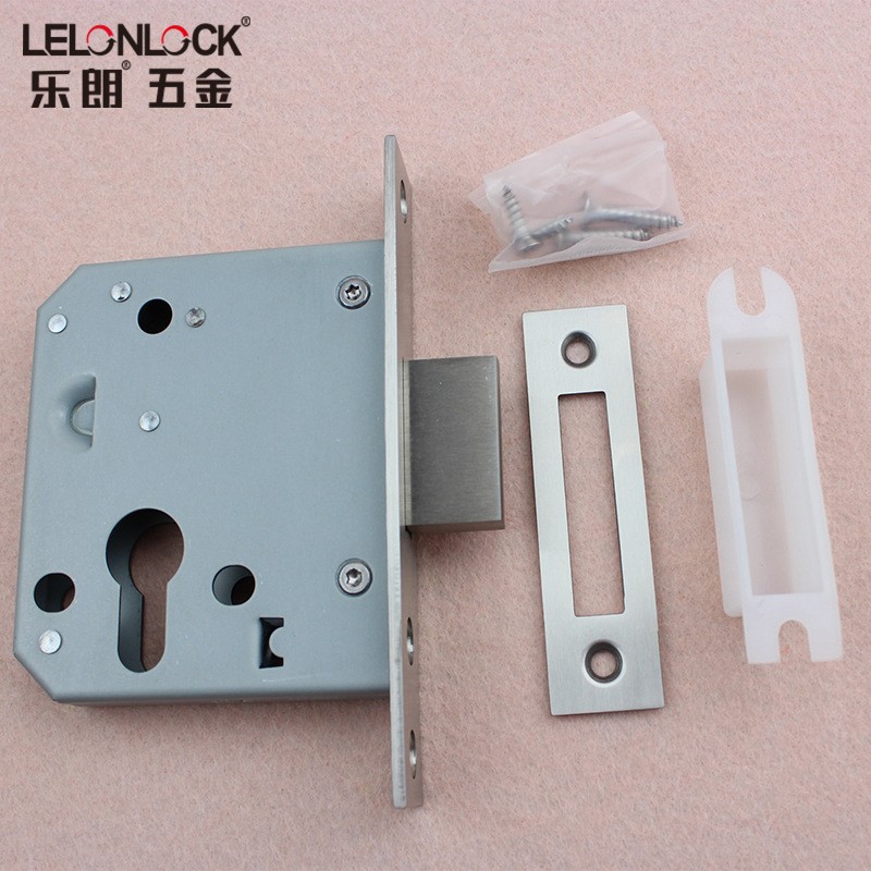 Estándar europeo 304 acero inoxidable 55 canal bloqueo de tubo de lengua unilateral bloqueo bloqueo bloqueo invisible accesorios de bloqueo de fuego