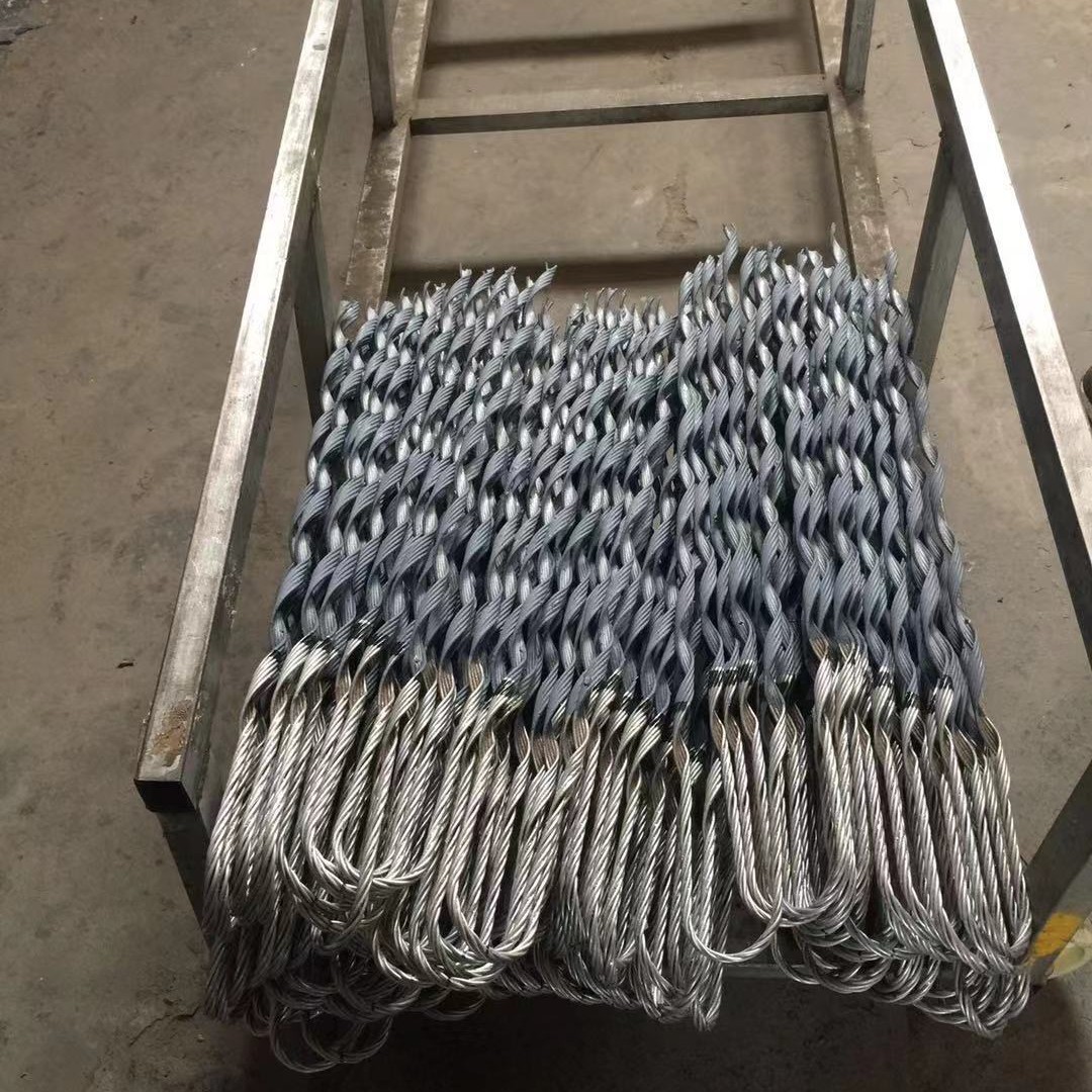 东众 厂家生产出口电力金具 铁附件 绞丝 钢绞丝 预绞丝 钢绞线