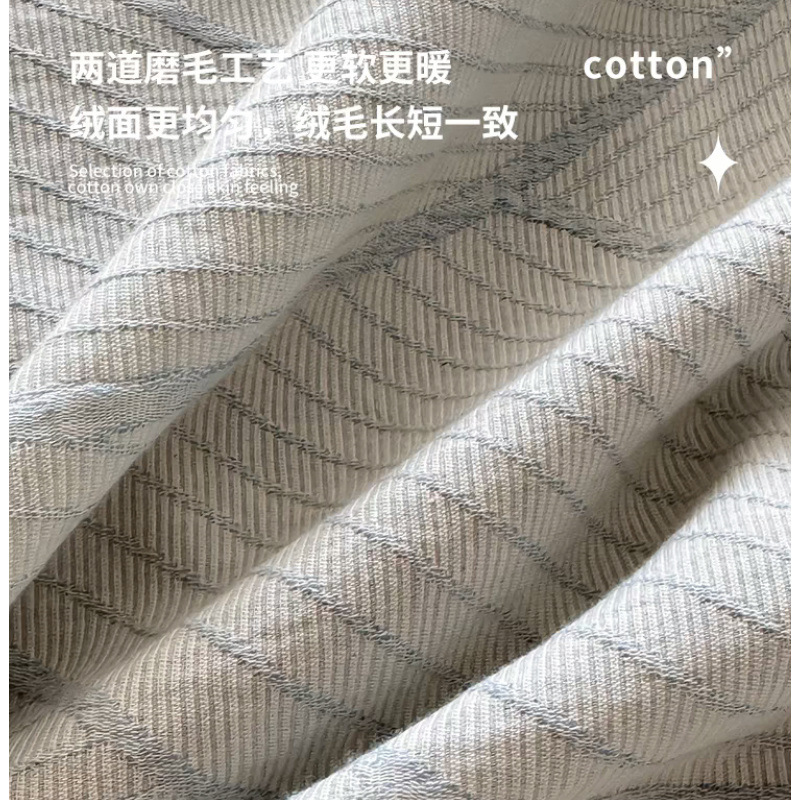 Nuevo algodón de clase A molido cama de cuatro piezas de algodón grueso sábanas de invierno y otoño cubierta de colcha de tres piezas