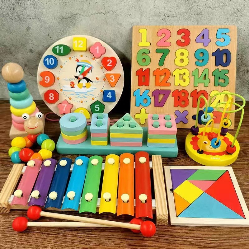 早期教育知育玩具子供木製赤ちゃんのおもちゃオルフ八音ピアノ子供ノックピアノセット木製教育遊び|undefined
