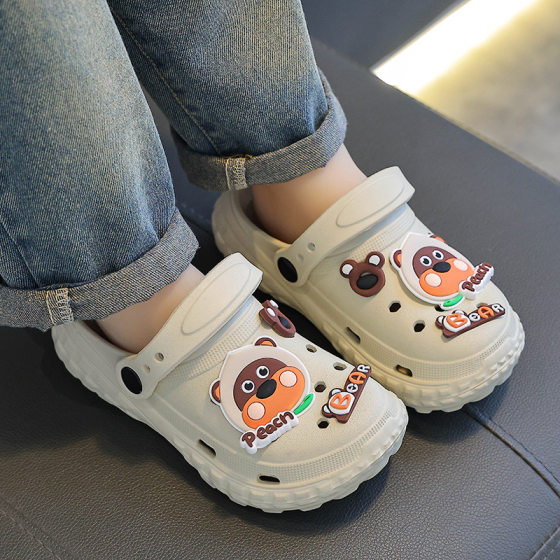 Children's Sandals and Slippers Feeling Girl's Summer Cartoon Cute Non-slip Indoor Bath Soft Bottom Slippers Baby Slippers
