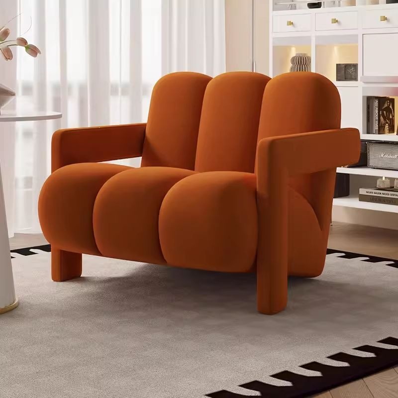 Diseñadores nórdicos de lujo ligero sillas casuales individuales, balcón del dormitorio de la Sala de estar, recepción simple, zona de descanso, sofás y sillas perezosas