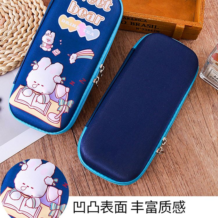 Estuche de papelería tridimensional EVA3D para estudiantes Estuche para lápices de dibujos animados para niños Estuche para lápices de gran capacidad de alto valor Bolso de papelería lindo