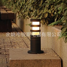 厂家供应户外铝制公园装饰灯柱形防潮照明灯E27灯头暖光草坪灯