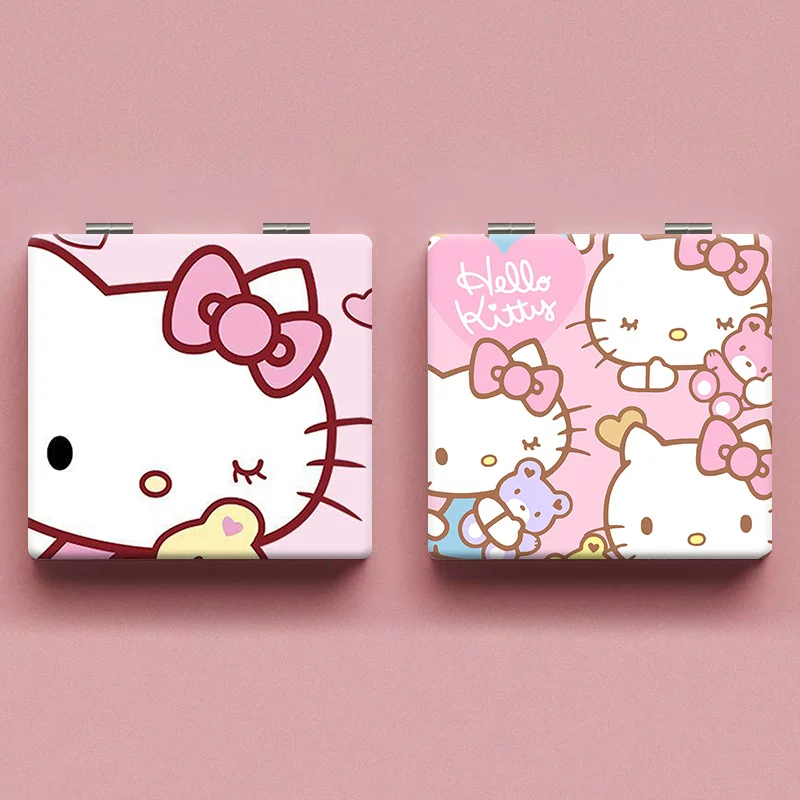 Hello Kitty, ручное двустороннее складное зеркало для спальни