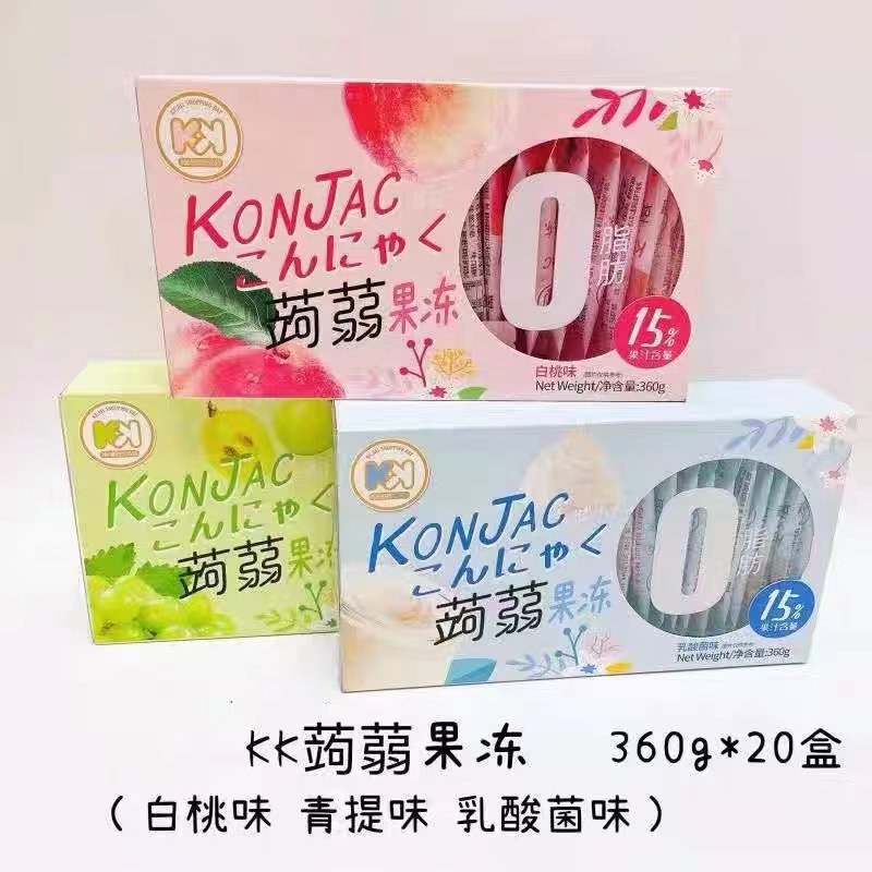 New Product Super Delicious KK Jelly Pudding 360g Boxed Sucking Pudding Edible Konjac Pudding Snack