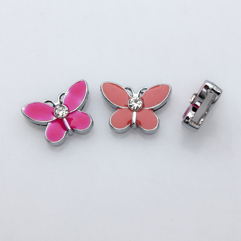 Enamel, Inlay Design 1 Piece 12*13mm 12*17mm 13 * 15mm Hole 1~1.9mm Alloy Rhinestones Moon Heart Shape Bow Knot DIY Jewelry Accessories Beads
